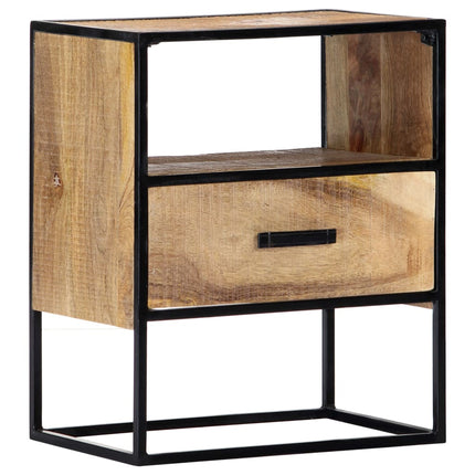 Table De Chevet 40X30X50 Cm Bois De Manguier Massif