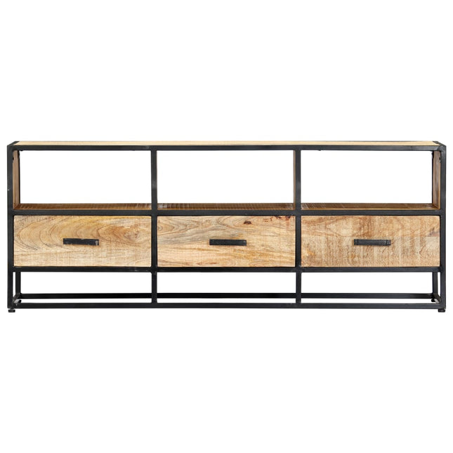 Meuble Tv 120X30X45 Cm Bois Solide De Manguier