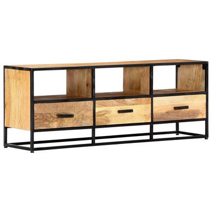 Meuble Tv 120X30X45 Cm Bois Solide De Manguier