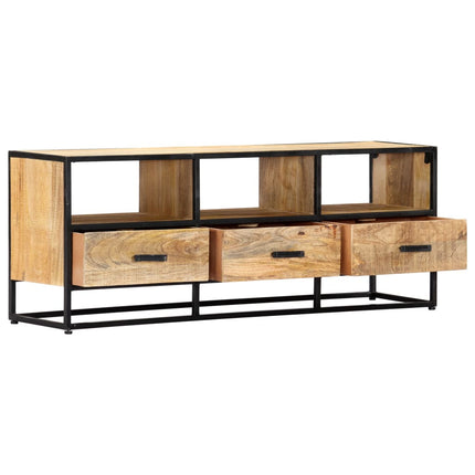 Meuble Tv 120X30X45 Cm Bois Solide De Manguier