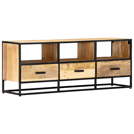 Meuble Tv 120X30X45 Cm Bois Solide De Manguier