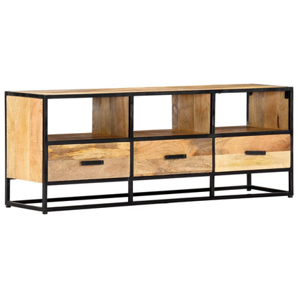 Meuble Tv 120X30X45 Cm Bois Solide De Manguier