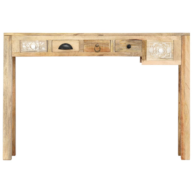 Table Console 110 X 30 X 75 Cm Bois De Manguier Massif