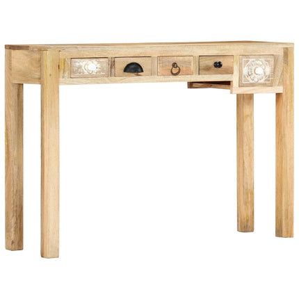 Table Console 110 X 30 X 75 Cm Bois De Manguier Massif