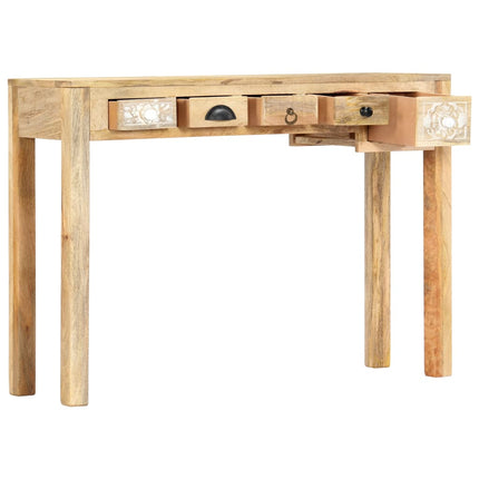 Table Console 110 X 30 X 75 Cm Bois De Manguier Massif