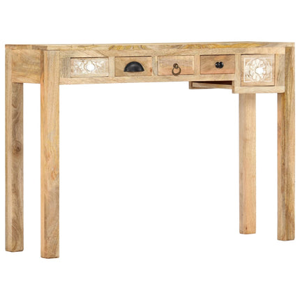 Table Console 110 X 30 X 75 Cm Bois De Manguier Massif