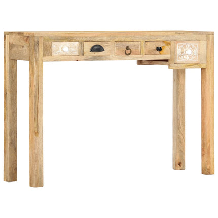 Table Console 110 X 30 X 75 Cm Bois De Manguier Massif