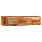 Table Console Murale 100X25X20 Cm Bois Massif