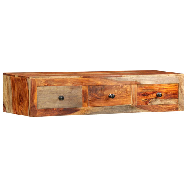 Table Console Murale 100X25X20 Cm Bois Massif