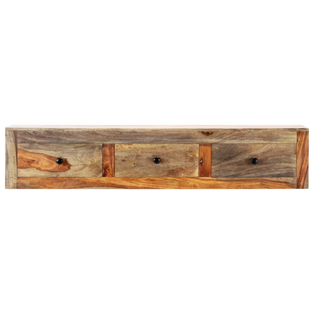 Table Console Murale 100X25X20 Cm Bois Massif