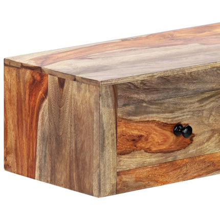 Table Console Murale 100X25X20 Cm Bois Massif