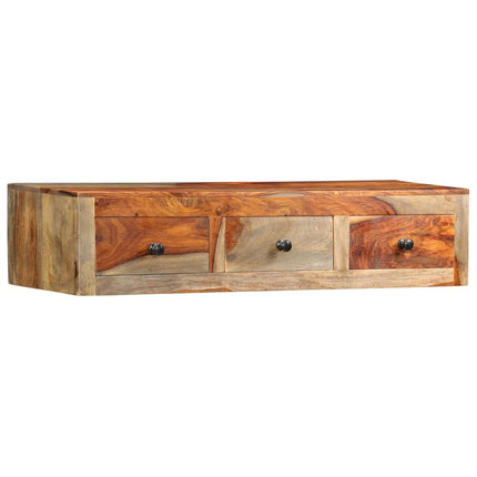 Table Console Murale 100X25X20 Cm Bois Massif