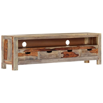 Meuble Tv Bois Massif 130X30X40 Cm
