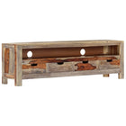 Meuble Tv Bois Massif 130X30X40 Cm