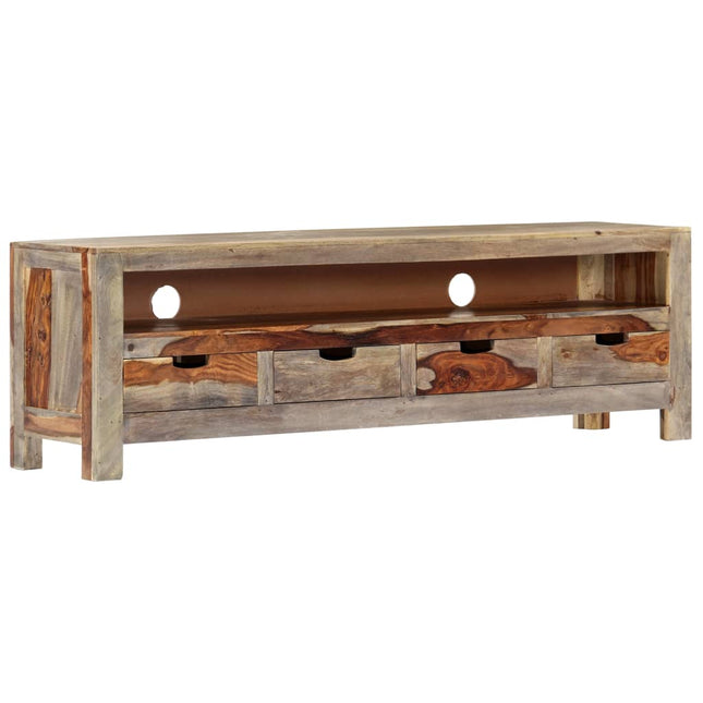 Meuble Tv Bois Massif 130X30X40 Cm