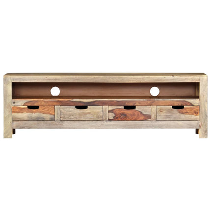 Meuble Tv Bois Massif 130X30X40 Cm