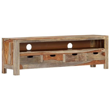 Meuble Tv Bois Massif 130X30X40 Cm