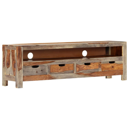 Meuble Tv Bois Massif 130X30X40 Cm
