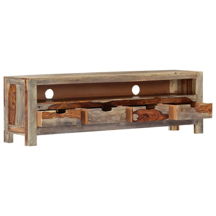 Meuble Tv Bois Massif 130X30X40 Cm