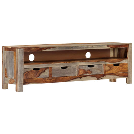 Meuble Tv Bois Massif 130X30X40 Cm