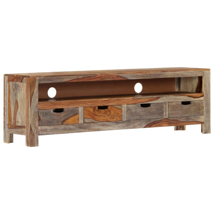 Meuble Tv Bois Massif 130X30X40 Cm