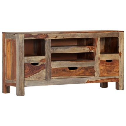 Buffet Gris 100X30X50 Cm Bois Massif