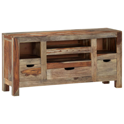 Buffet Gris 100X30X50 Cm Bois Massif