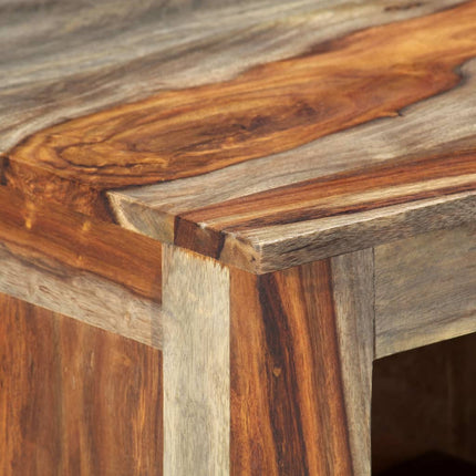 Buffet Gris 100X30X50 Cm Bois Massif