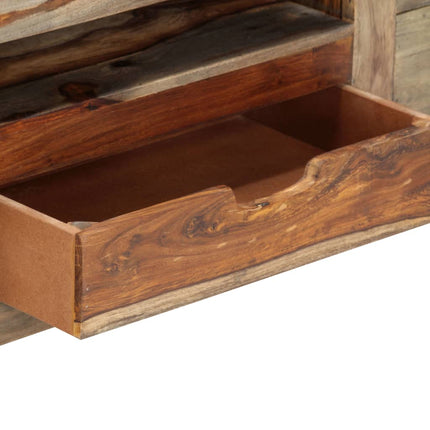 Buffet Gris 100X30X50 Cm Bois Massif