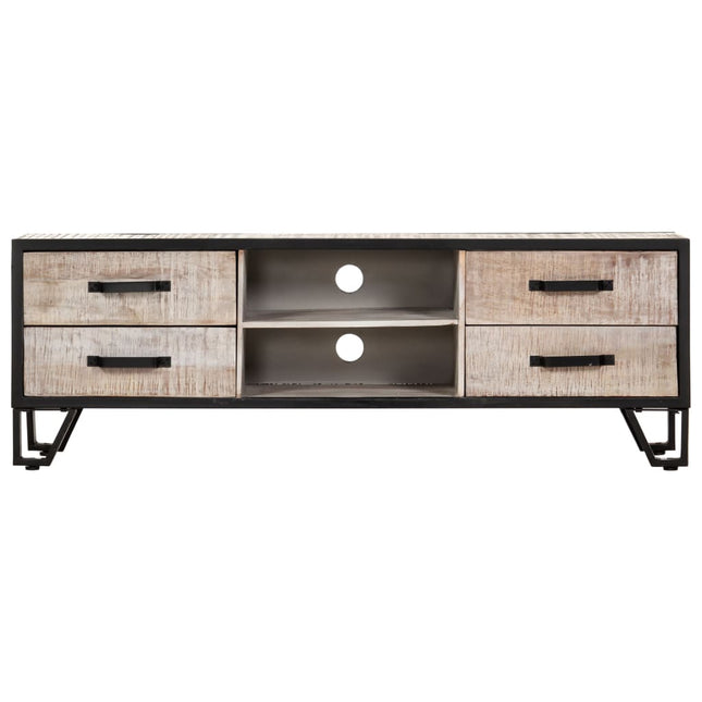 Meuble Tv 120X30X Bois D'acacia Massif