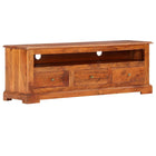 Meuble Tv 120X30X40 Cm Bois D'acacia Massif