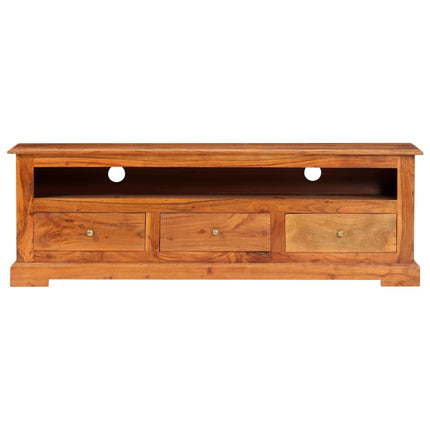 Meuble Tv 120X30X40 Cm Bois D'acacia Massif