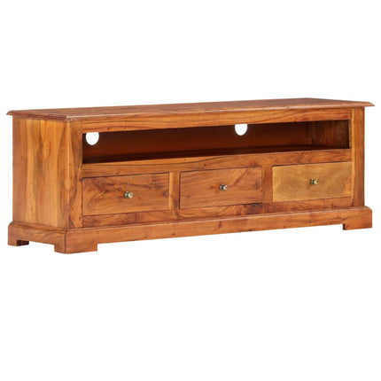 Meuble Tv 120X30X40 Cm Bois D'acacia Massif