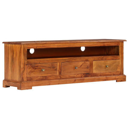 Meuble Tv 120X30X40 Cm Bois D'acacia Massif