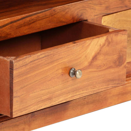 Meuble Tv 120X30X40 Cm Bois D'acacia Massif