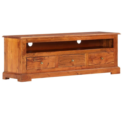 Meuble Tv 120X30X40 Cm Bois D'acacia Massif