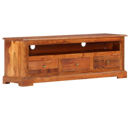 Meuble Tv 120X30X40 Cm Bois D'acacia Massif