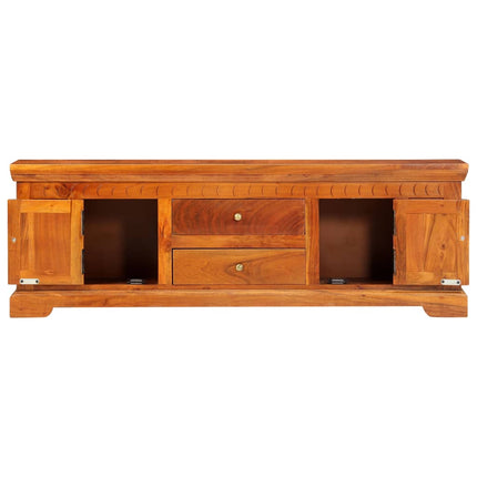 Meuble Tv 119X30X40 Cm Bois D'acacia Massif