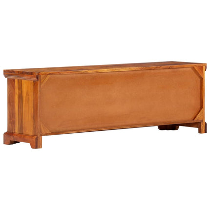 Meuble Tv 119X30X40 Cm Bois D'acacia Massif