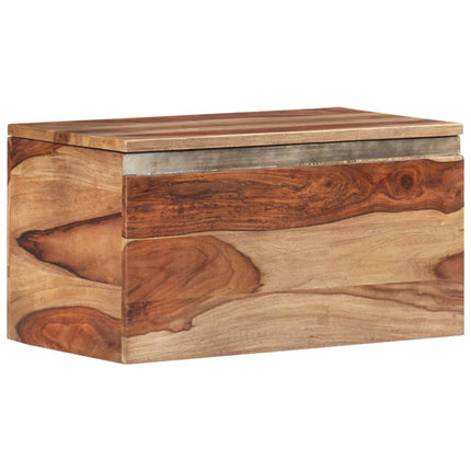 Coffre De Rangement 57X30X30 Cm Bois Massif