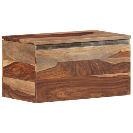 Coffre De Rangement 57X30X30 Cm Bois Massif