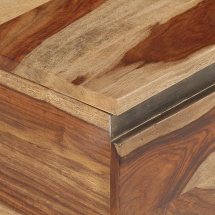 Coffre De Rangement 57X30X30 Cm Bois Massif