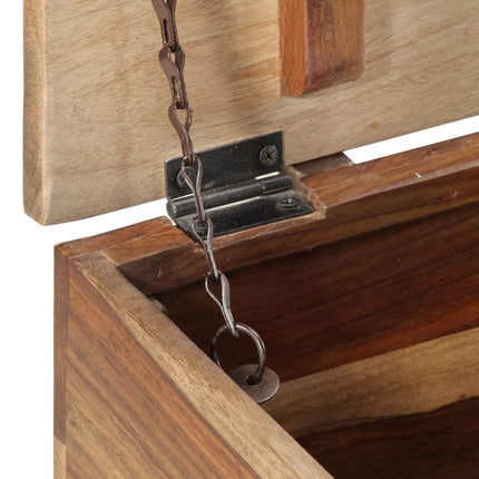 Coffre De Rangement 57X30X30 Cm Bois Massif