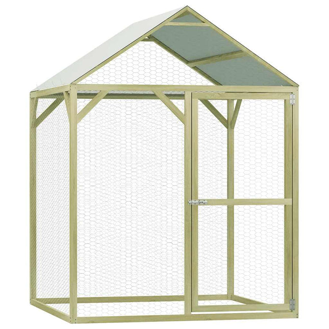 Poulailler 1,5X1,5X2 M Bois De Pin Imprégné