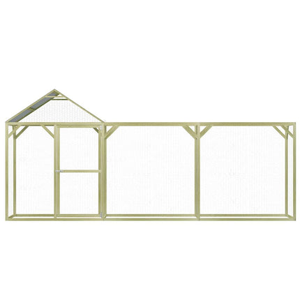 Poulailler 4,5X1,5X2 M Bois De Pin Imprégné