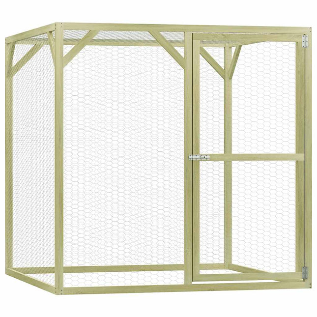Poulailler 1,5X1,5X1,5 M Bois De Pin Imprégné