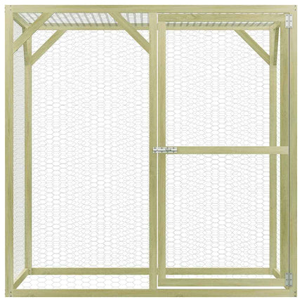 Poulailler 1,5X1,5X1,5 M Bois De Pin Imprégné
