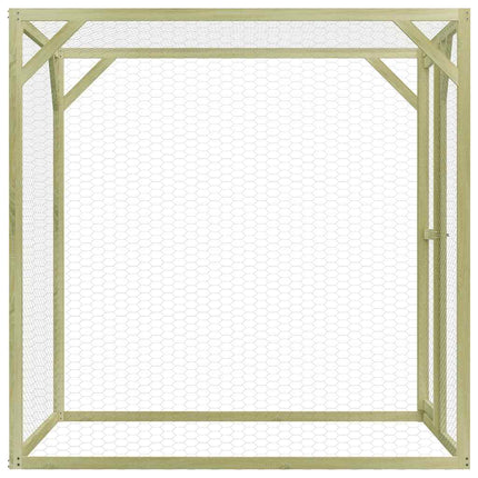 Poulailler 1,5X1,5X1,5 M Bois De Pin Imprégné