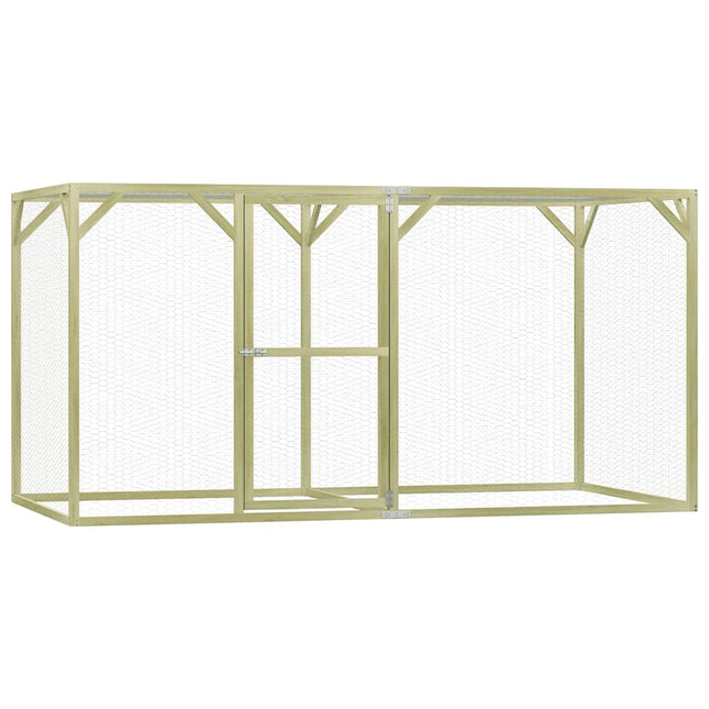 Poulailler 3X1,5X1,5 M Bois De Pin Imprégné