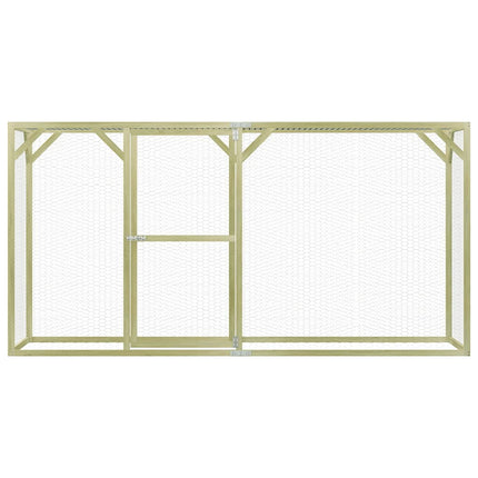 Poulailler 3X1,5X1,5 M Bois De Pin Imprégné